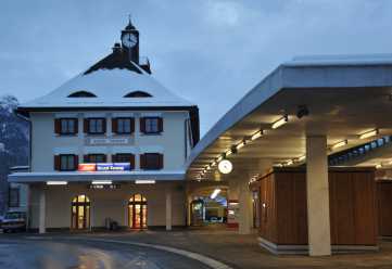 Bahnhof Scuol-Tarasp<br/>Architekt: Maurus Frei Partner, Chur<br/>Foto: Jon Andri Taisch, Scuol